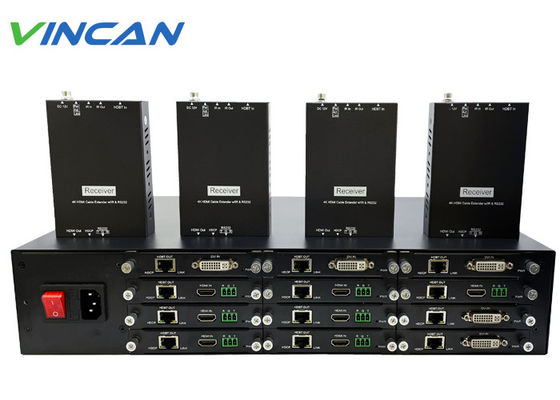 Supplément/diviseur + récepteurs d'UHD 1080p 1x12 HDMI HDBaseT 195ft