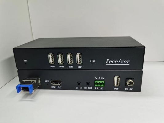 4K 60Hz MPO HDMI câble optique avec IR entrée / sortie 18Gbps débit de données noir