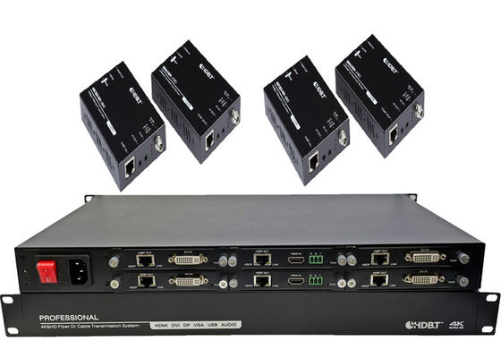 Émetteur et récepteur 4K HDMI HDBaseT 6 ports avec POC Power