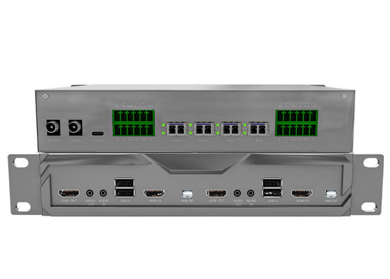 Agent d'affichage KVM sur fibre haute densité 4K60 prêt pour la matrice KVM sur fibre, émetteur-récepteur