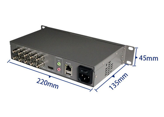 Signal de sortie HD-SDI HDMI Multiviewer Humidité de travail 20%-70%RH 1 Ensemble d'entrée audio XLR Parfait