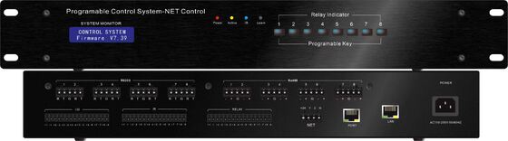 Processeur de contrôle AV programmable avec 8 ports RS-232, 8 canaux IR et 16 clients simultanés pour l'automatisation centralisée