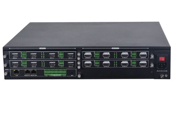 Processeur vidéo modulaire HDMI 8x8 4K60 4:4:4 avec 16 fenêtres pour contrôleur de mur vidéo
