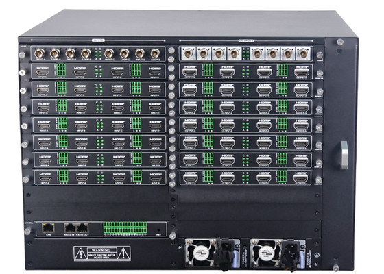 Processeur vidéo modulaire HDMI 40x40 avec 4K60 4:4:4 et affichage 16 fenêtres pour systèmes de contrôleur matriciel de mur vidéo