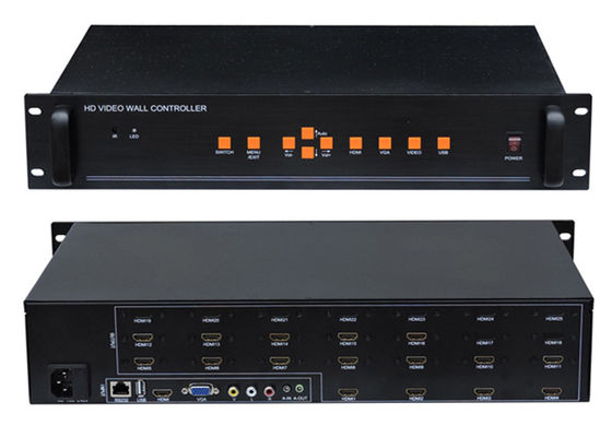 HD 20 examine le contrôleur d'écrans étroit de mur de la vidéo TV de l'affichage à cristaux liquides HDMI d'encadrement 4x4 2x2 3x3