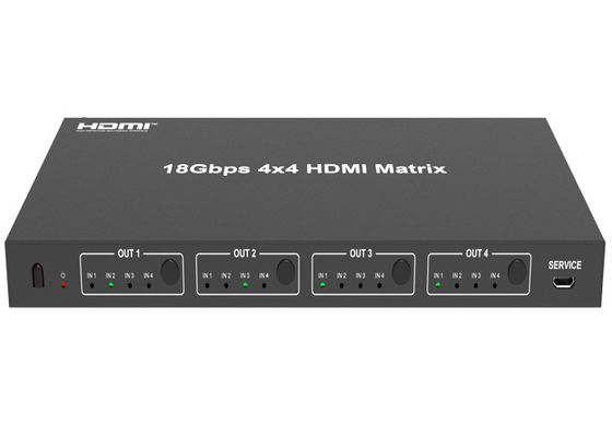 Récepteur micro du changeur IR d'USB 18Gbps 4x4 Matrix HDMI