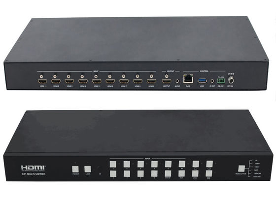 9Ch 4K a entré 1Ch le changeur sans couture de la sortie HDMI Multiviewer 9x1