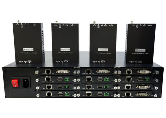 4k HDMI au-dessus du supplément Cat5 avec des entrées de 12X Hdmi et des sorties de HDBaseT