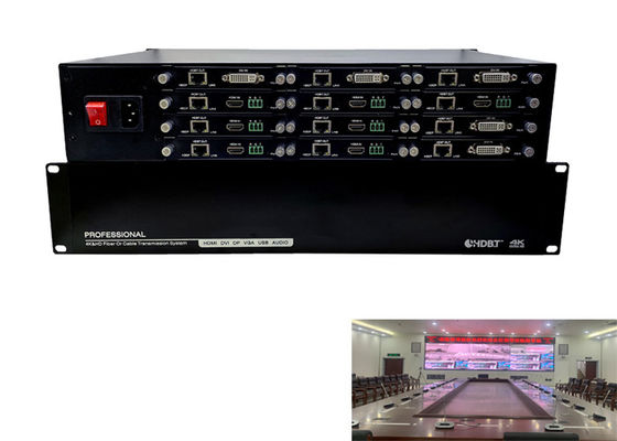 CAT5e/6/7 12 POC double IR RS232 3D de diviseur de supplément des ports HDMI HDBaseT