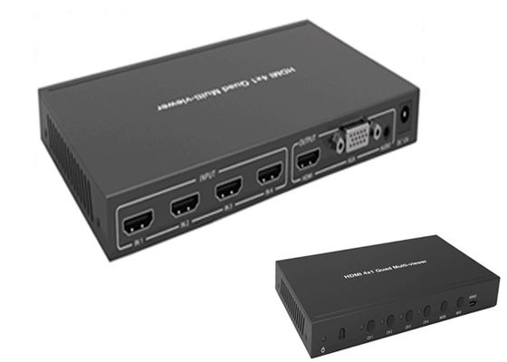 Plein quadruple de 1080P 3D 4k 60hz 4x1 Hdmi Multiviewer avec la fonction sans couture de changeur