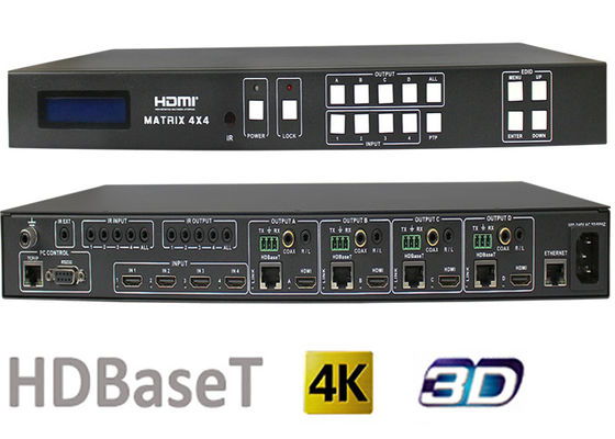 70 mètres et 100 mètres de changeur de 4x4 HDMI Matrix avec le port de sortie de HDBaseT