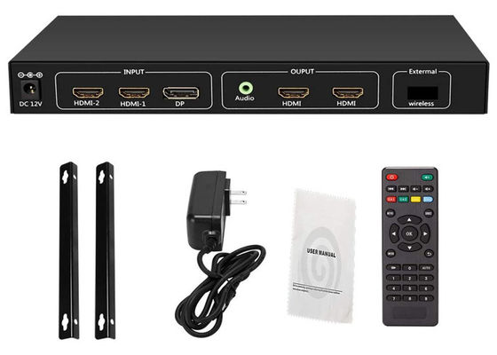 Entrée HDMI 2.0 4K 60Hz vers sortie 4x1080p répartiteur de mur vidéo RS232