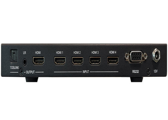 4x entrée et 1x sortie, commutateur vidéo UHD sans couture avec contrôle multiview