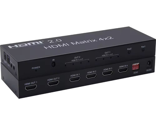 Commutateur de matrice 8k 4x2 HDMI avec écouteur