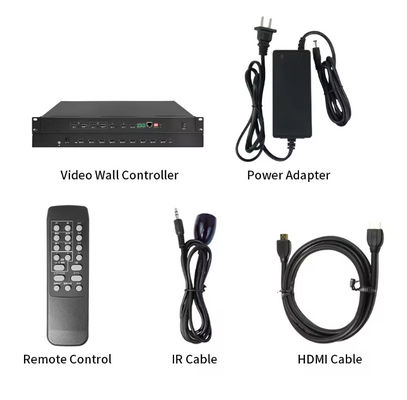 Processeur vidéo 4K Prise en charge de l'écran LED 1X4 4X1 avec fonction d'épissage et de fractionnement Processeur murale vidéo