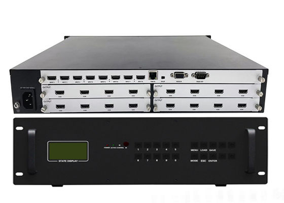 Contrôleur de mur vidéo modulaire et processeur de mur vidéo avec 3840x2160 60Hz, mode de contrôle IP et double alimentation