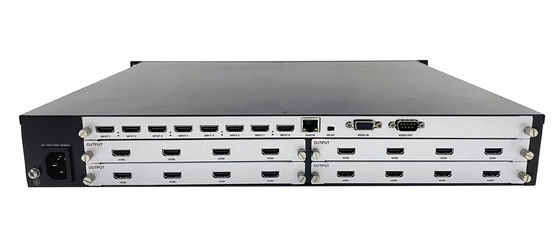 Contrôleur de mur vidéo modulaire et processeur de mur vidéo avec 3840x2160 60Hz, mode de contrôle IP et double alimentation