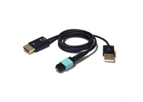 Cable MPO à fibre optique pour le port d'affichage - Transmission vidéo 8K haute vitesse