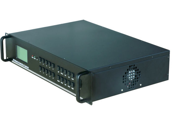 Commutateur de matrice vidéo monté sur rack avec alimentation AC 100-240V IR
