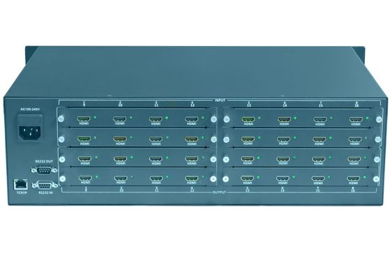 10Commutateur de matrice vidéo de 8 livres avec type de matrice 16x16 et 16 ports de sortie HDMI