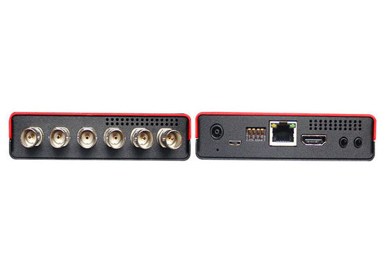 Multiviewer 3G/HD/SD-SDI quad et commutateur avec affichage du compteur audio