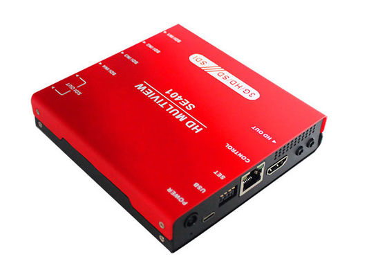 Multiviewer 3G/HD/SD-SDI quad et commutateur avec affichage du compteur audio