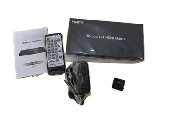 Commutateur de matrice HDMI 4X4 avec plusieurs options de commande et sorties 4K