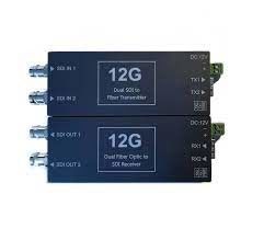 Étendue de fibre optique 12G SDI 4K - Transmission vidéo non compressée pour la diffusion