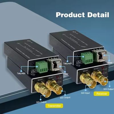 Extendor optique 12G SDI pour les signaux 4K à longue distance sans perte
