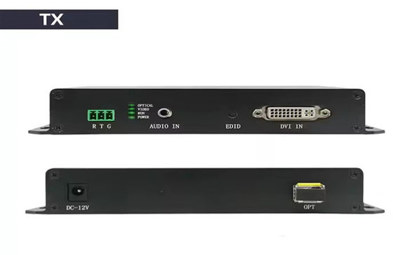 20km DVI Fiber Extender 1080p@60Hz HDMI 1,3 et 3,5mm Audio support