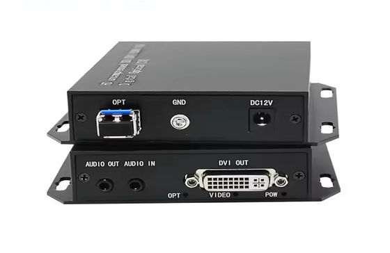Extendor à fibre optique DVI Transmission à 20 km 1080p@60Hz DVI-D double lien