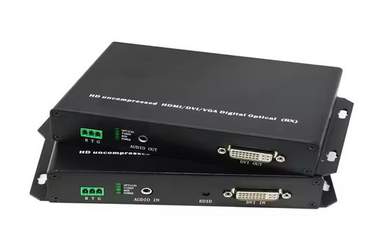Extendor à fibre optique DVI Transmission à 20 km 1080p@60Hz DVI-D double lien