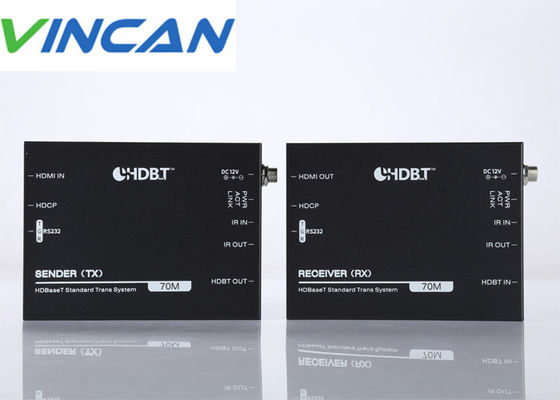 HDbaset HDMI Extender sur un seul 70m CAT6 avec support IR POC, RS232 4k 60hz