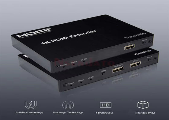 150M 4K 30Hz HDMI KVM Port USB HDBaseT Extender par le biais de la catégorie 5e/Cat6