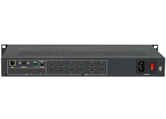 3x4 2x4 3x3 Hdmi 4k processeur vidéo quad avec 4 entrées 12 sorties