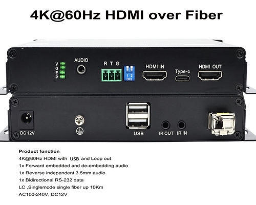 HDMI 4K Extender Optique. 4K HDMI sur fibre à longue distance