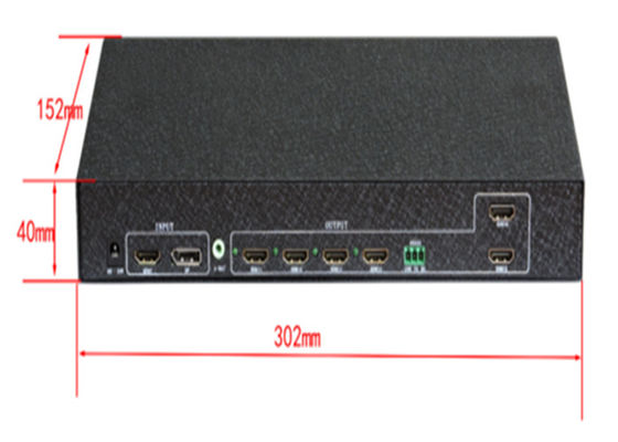 Contrôleur mural vidéo 6 canaux 2x3 3x2 avec contrôle RS232 pour assemblage de 6 téléviseurs