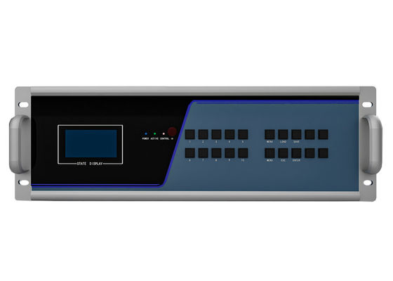 Nœud émetteur-récepteur KVM fibre 3.5U avec alimentation redondante, 88 ports, matrice KVM fibre