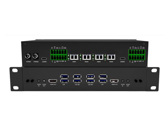 Système de gestion de la collaboration d'agent non-IP par fibre optique FMK Extender Kvm Fibre Optique
