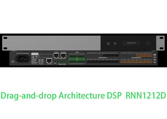 Dante DSP Processor Audio Matrix Processor Conference Room DSP | Drag-and-Drop Smart Control