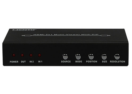 Type femelle ports du PIP HDMI 2x1 MultiViewer de C.C 5V 1A d'entrée-sortie
