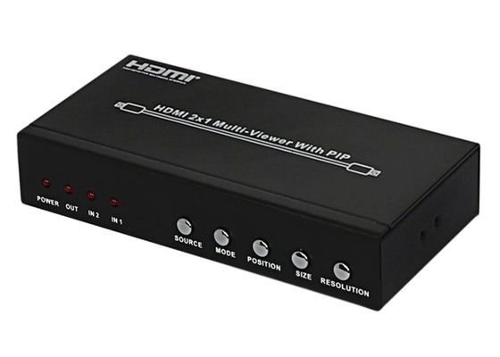 Type femelle ports du PIP HDMI 2x1 MultiViewer de C.C 5V 1A d'entrée-sortie