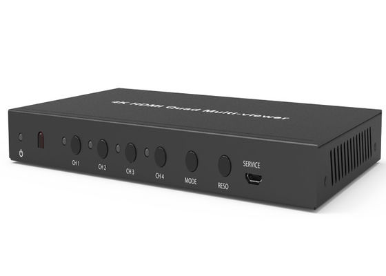 Quadruple noir de HDCP 1,4 4K 4×1 HDMI Multiviewer avec 4 l'entrée de x HDMI et 1 sortie de x HDMI