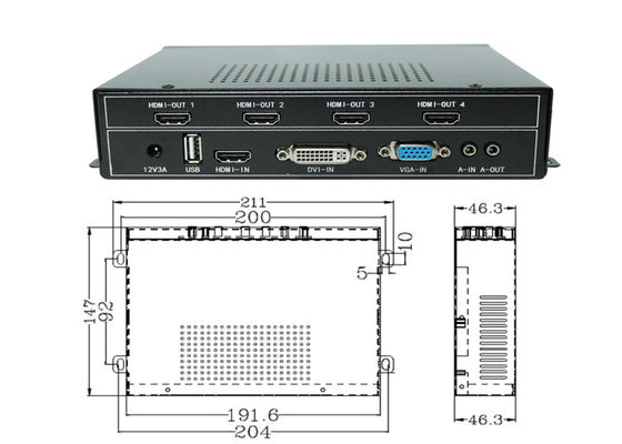 Contrôleur murale vidéo HDMI - Processeur d'affichage multi-écrans avec prise en charge 4K Ultra HD