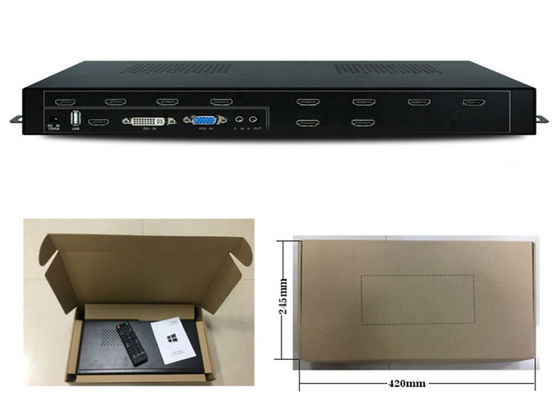 1 diviseur de la sortie HDMI de l'entrée 9 avec le contrôleur visuel de mur de la fonction 1x9 HDMI de mur avec 3x3