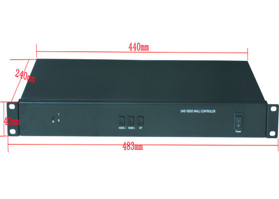 Interface visuelle multi du contrôleur HD15 de mur de l'angle HDMI de moniteurs multi