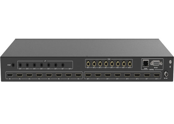 Changeur de la fonction 18Gbps 8x8 HDMI Matrix d'ARC avec la clôture en métal