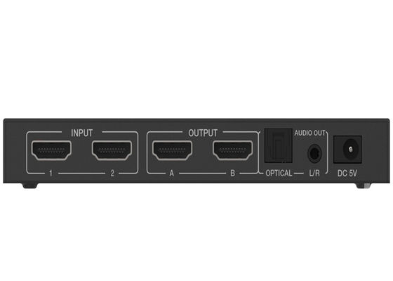 Type un changeur de 18Gbps 2x2 HDMI Matrix avec l'extracteur audio