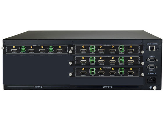 Changeur visuel modulaire de 4x12 Matrix avec le contrôle de l'Ethernet RS232 d'IR