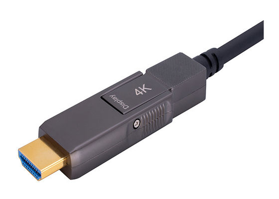 Construction blindée d'acier inoxydable du câble à fibres optiques 200CU de HDMI 2,0
